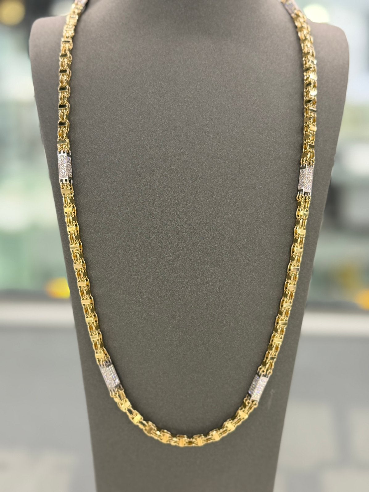 14 Karaat Goud - Block Magnum Ketting - Nieuw - 37.36 Gram, Ophalen of Verzenden, Nieuw, Goud
