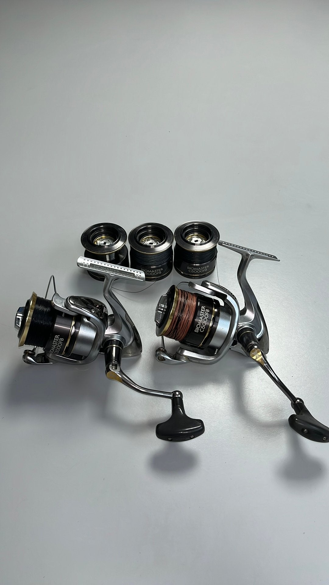 2x Shimano Biomaster C5000FB, Ophalen of Verzenden, Gebruikt, Molen