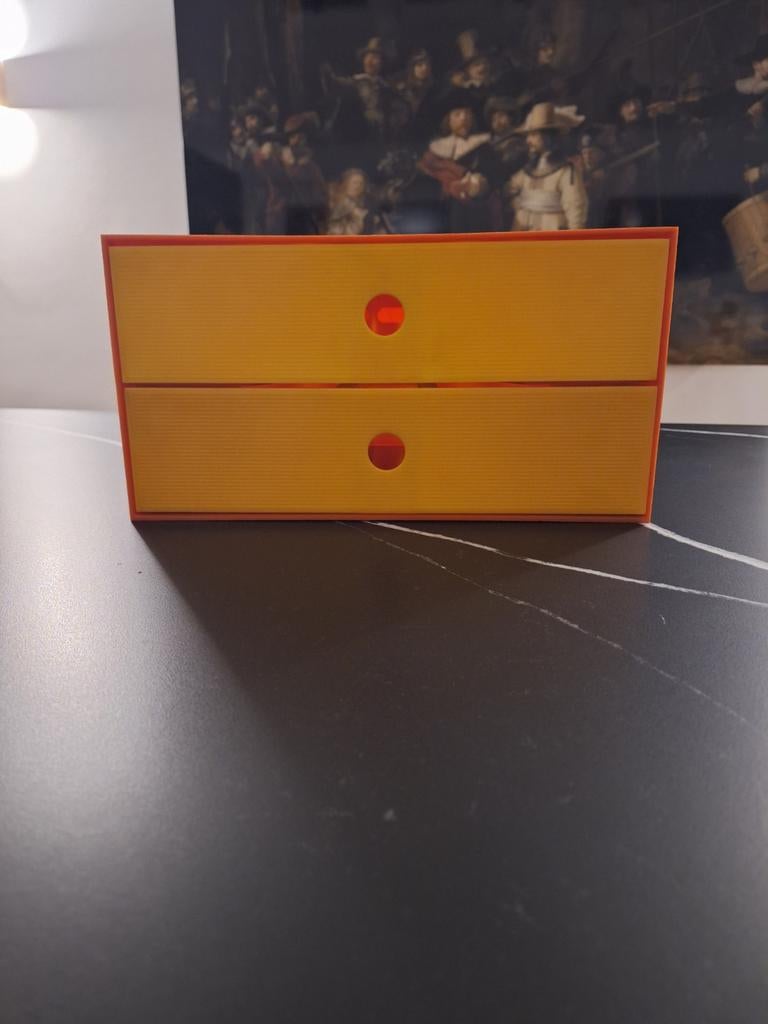 Vintage BOA Inter Cassettebandjebox Oranje Jaren '60/'70, Ophalen of Verzenden