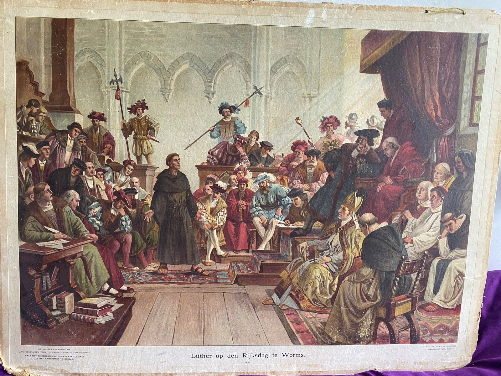 Oude schoolplaten, Verzamelen, Ophalen, Gebruikt