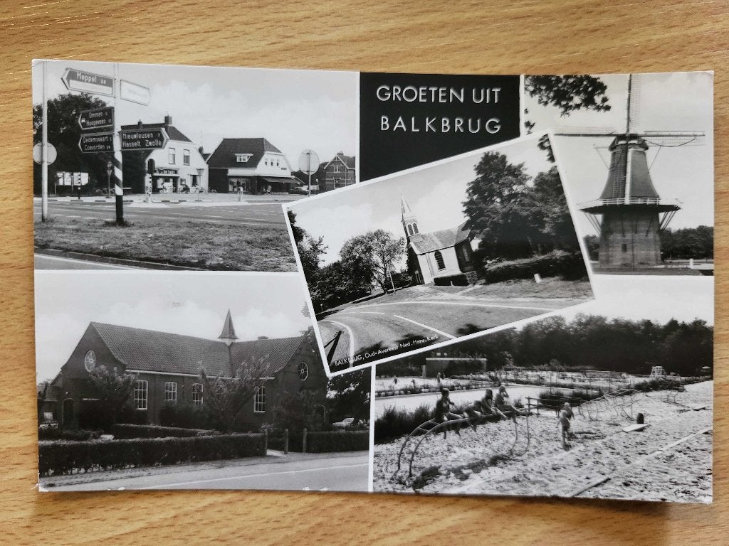 ansicht BALKBRUG meerluik, Ophalen, Voor 1920, Overijssel