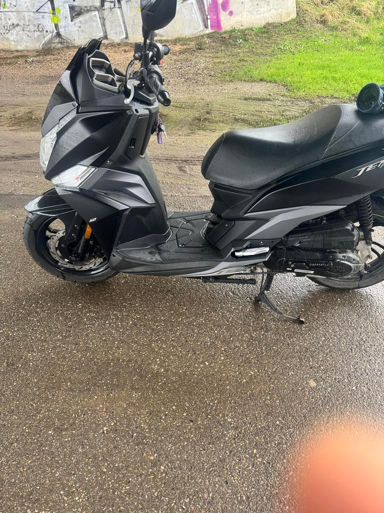 SYM Jet 14 scooter - Zwart,, Ophalen, Gebruikt, Overige modellen, Maximaal 45 km/u