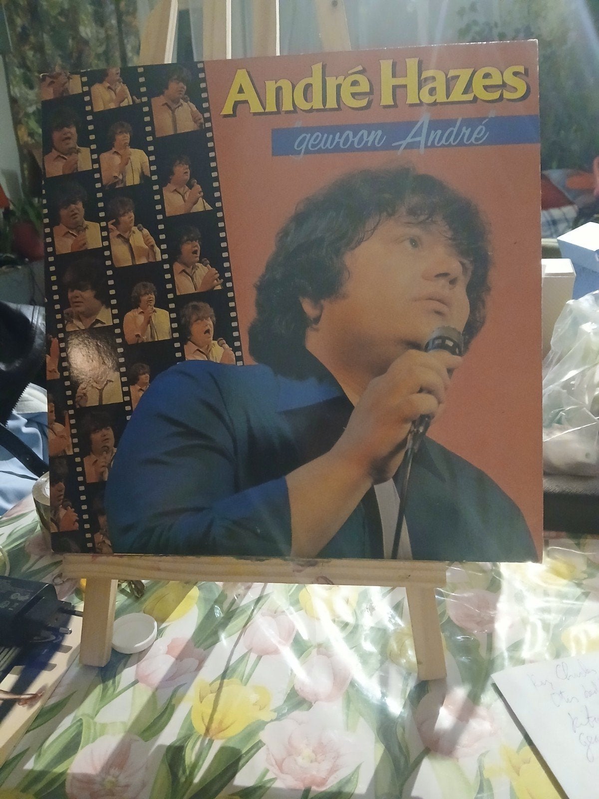 André Hazes - Gewoon André lp plaat, Cd's en Dvd's, Ophalen of Verzenden, Gebruikt, Levenslied of Smartlap