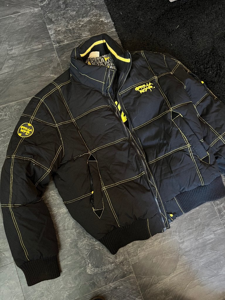 gorilla wear bomber jacket vintage maat xl, Zwart, Maat 56/58 (XL), Ophalen of Verzenden, Zo goed als nieuw