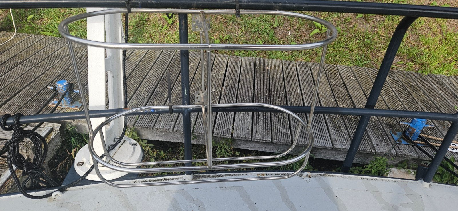 RVS stootwillenhouder voor boot, Watersport en Boten, Ophalen of Verzenden, Gebruikt, Overige typen