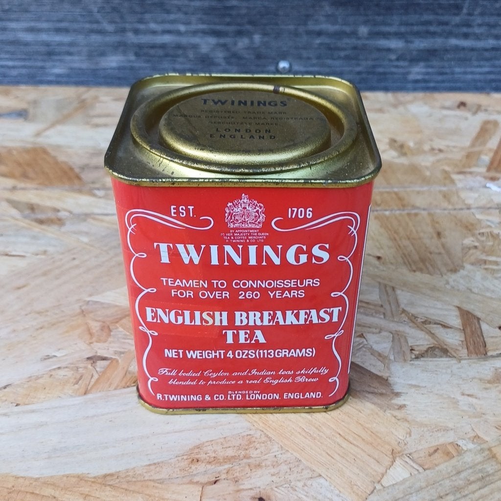 Twinings English breakfast tea blik, Ophalen of Verzenden, Gebruikt, Thee, Overige merken