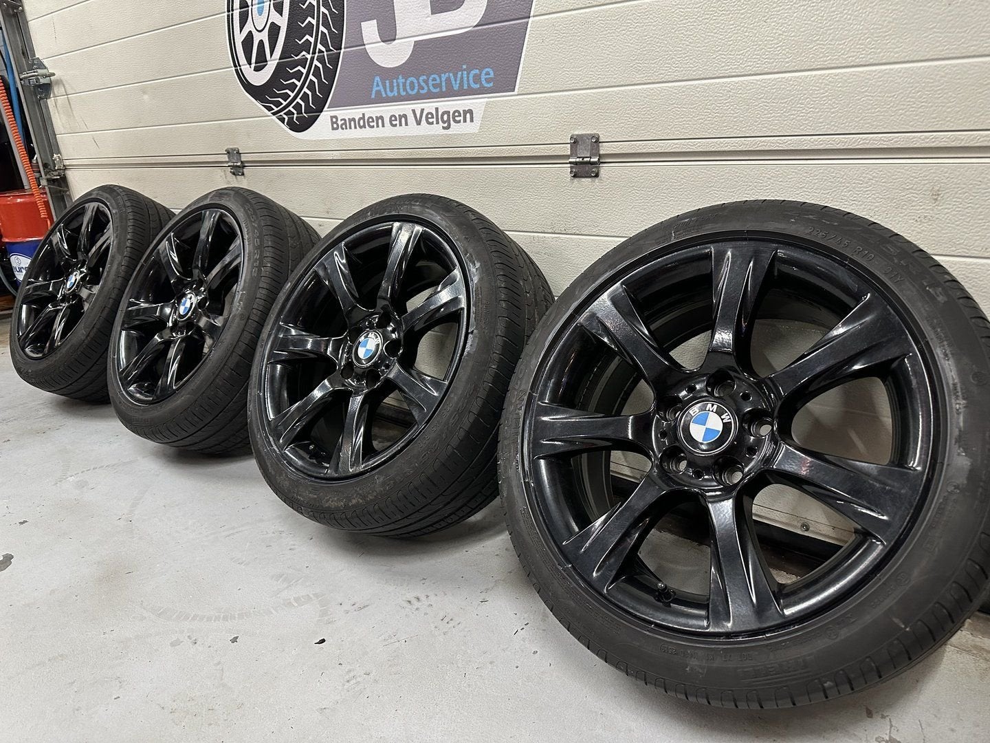 18inch Originele BMW Black Style 396 Velgen! A-Merk Banden!, Auto-onderdelen, Banden en Velgen, 18 inch, Gebruikt, -, -
