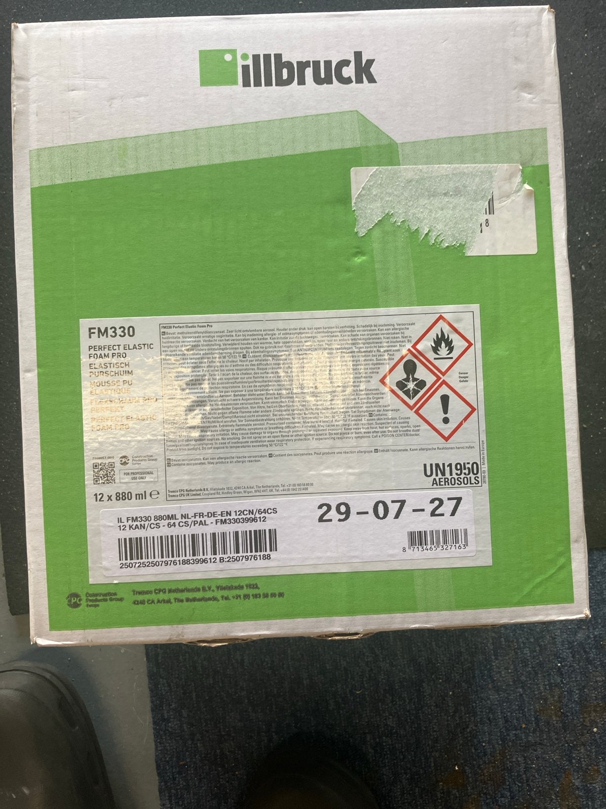 Illbruck FM330 Perfect Elastic Foam Pro 12x 880ml, Ophalen of Verzenden, Nieuw