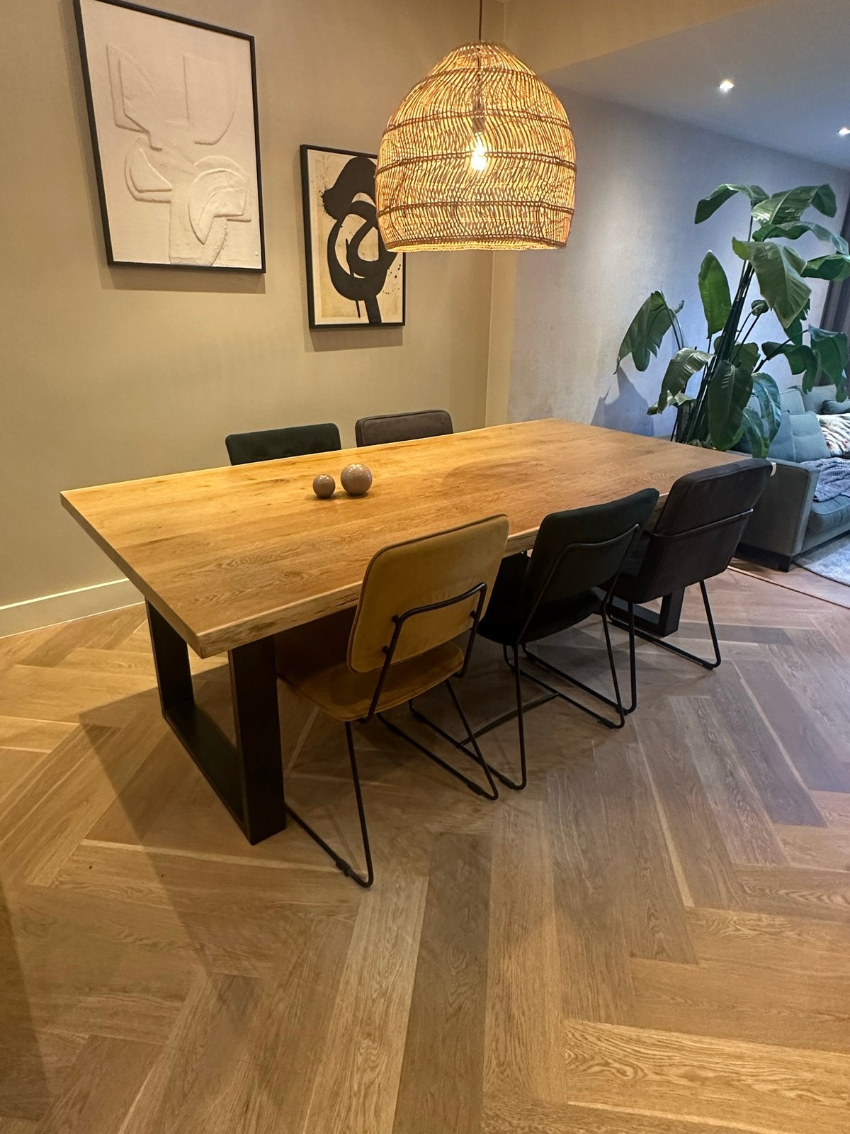 5 eetkamerstoelen, Ophalen, Gebruikt, Overige kleuren, Stof