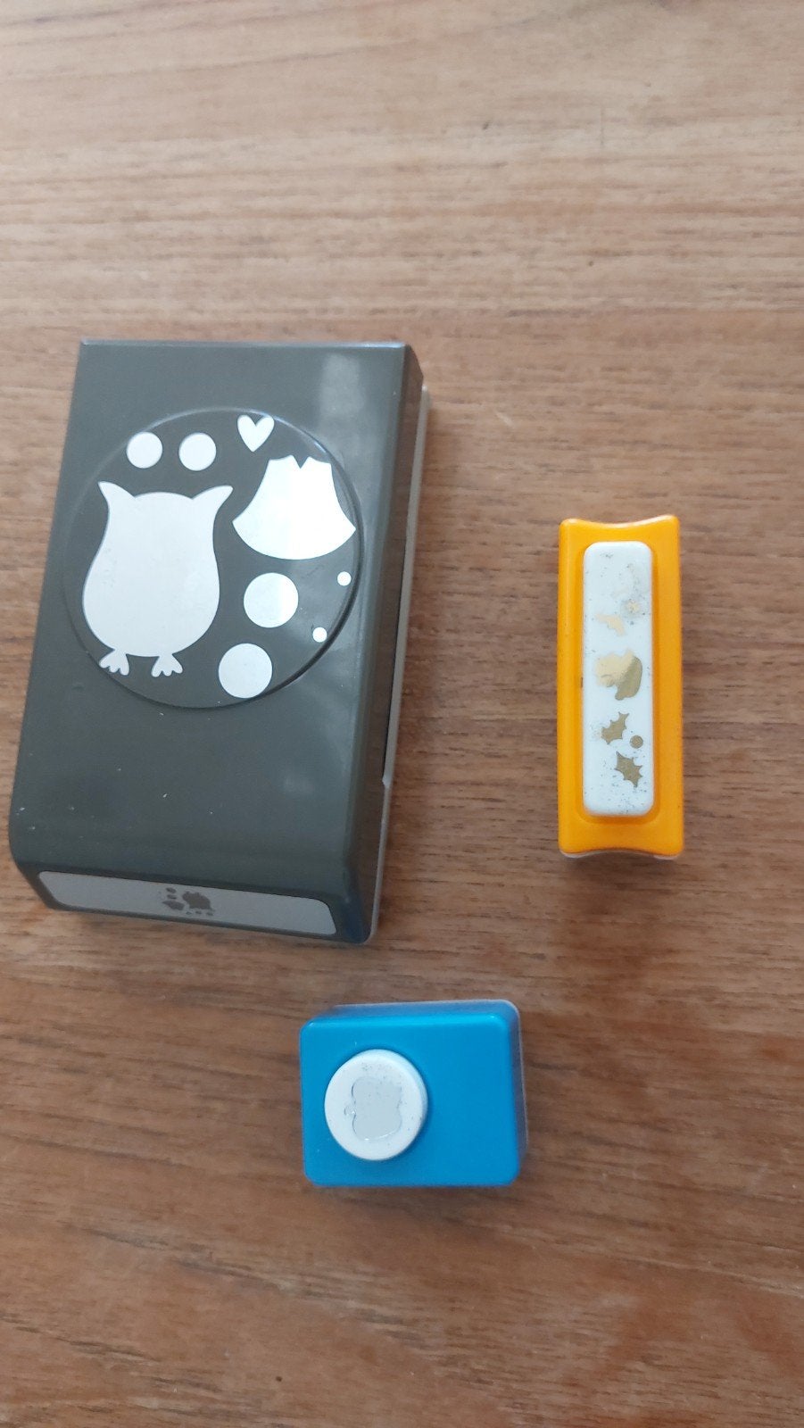 Set van 3 verschillende ponsen voor knutselprojecten, Ophalen, Gebruikt, Geschikt voor karton, Gereedschap of Toebehoren