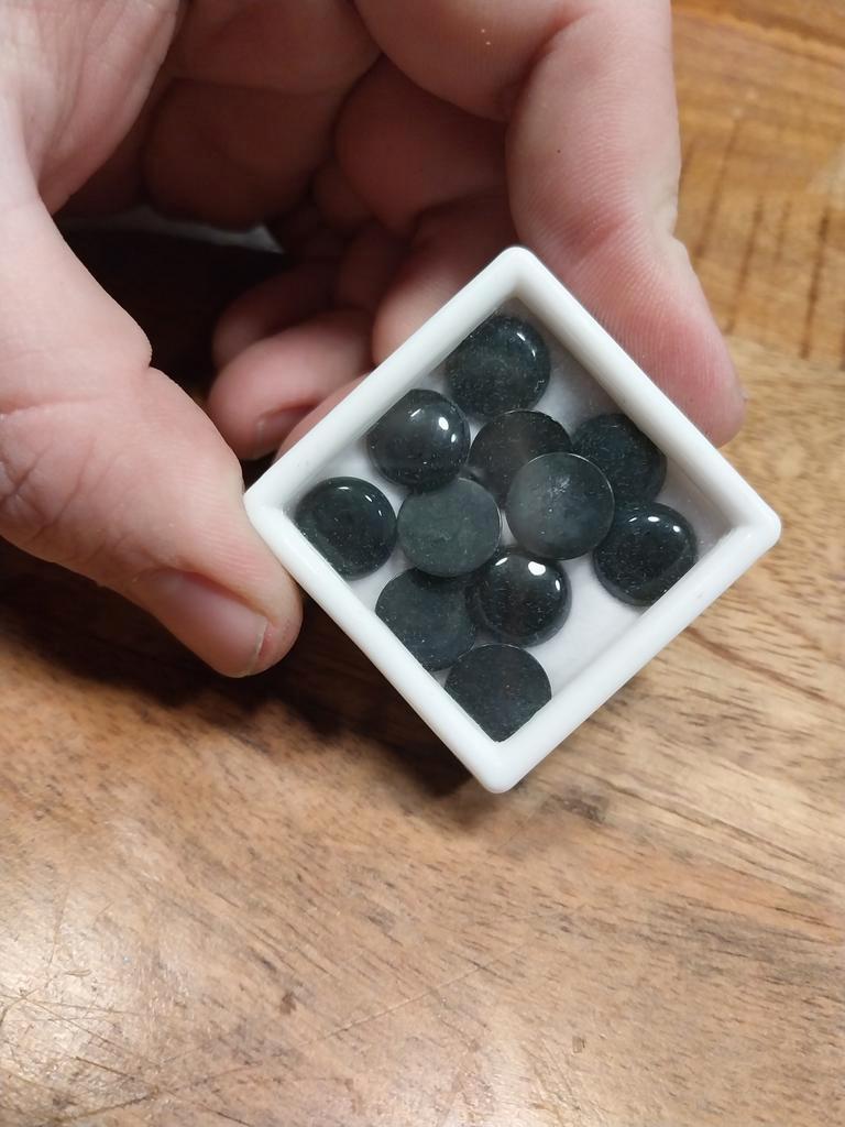 Lot van 11 onyx cabochons, Sieraden, Tassen en Uiterlijk, Edelstenen, Ophalen of Verzenden, Zo goed als nieuw