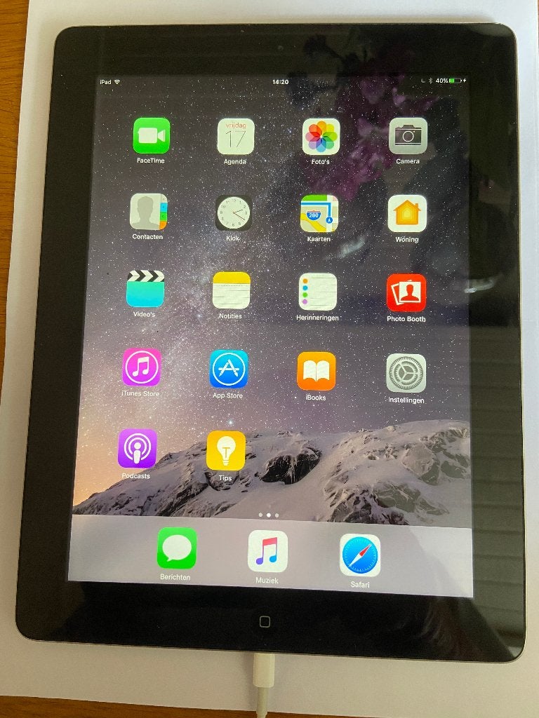 Apple iPad Retina Wi-Fi 16GB Zwart, 10 inch, Gebruikt, Apple iPad, Zwart