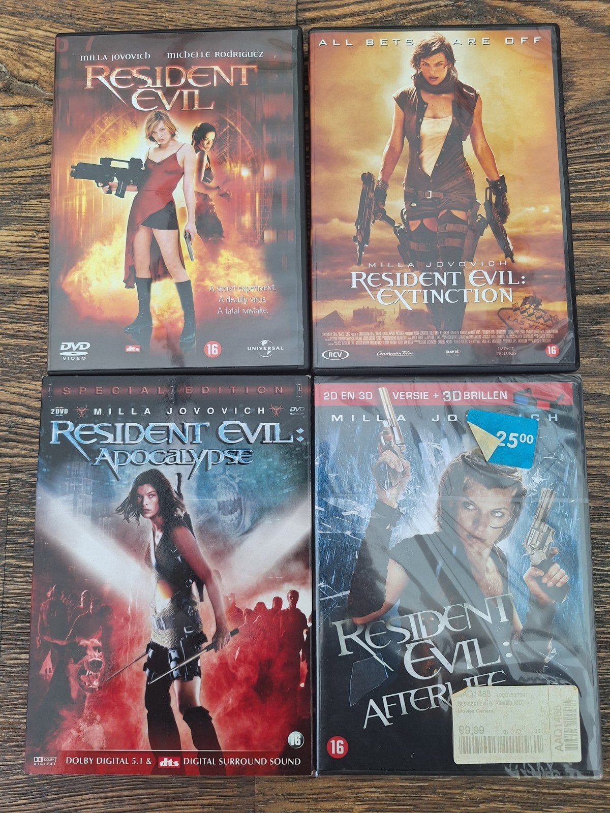 Resident Evil DVD Collectie (4 films), Engels, Vanaf 16 jaar, Nederlands, Ophalen of Verzenden