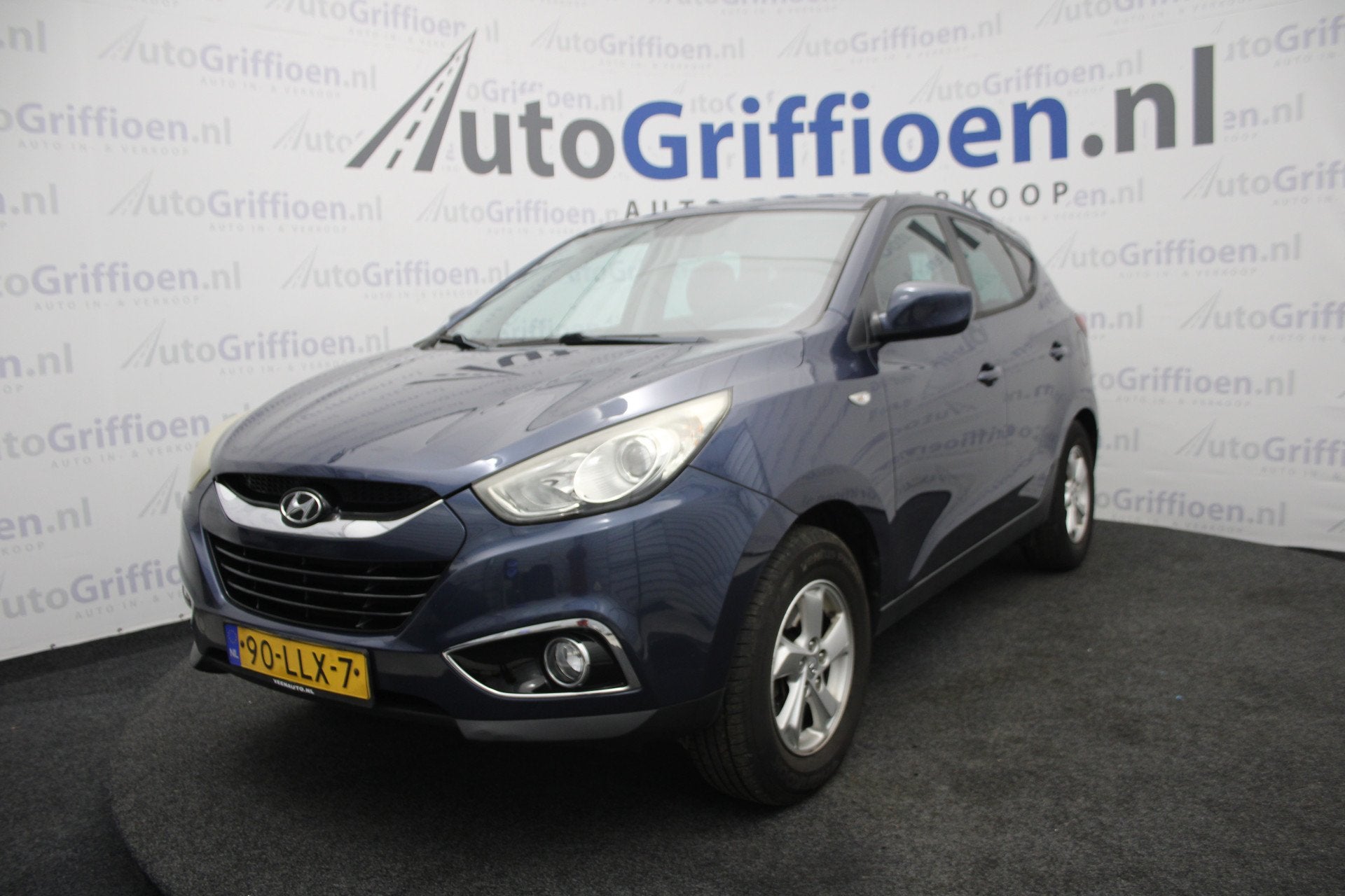 Hyundai ix35 2.0i Dynamic nette SUV met trekhaak (bj 2010), Stof, Gebruikt, 4 cilinders, Blauw