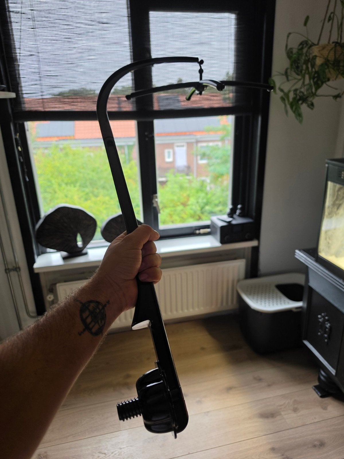 Zwarte Mobiele Houder voor Baby Mobiel, Kinderen en Baby's, Ophalen, Gebruikt