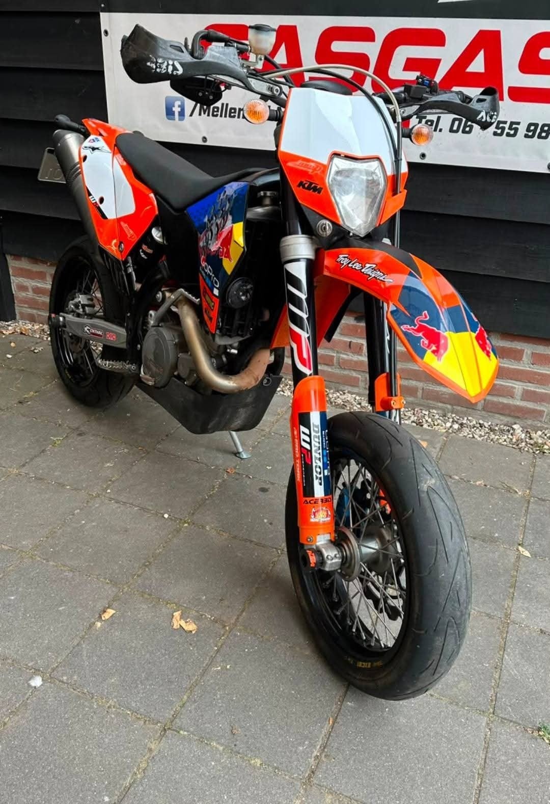 KTM EXC-R Supermoto met Akrapovic en aangepaste vering, 530 cc, Gebruikt, Ktm, Particulier