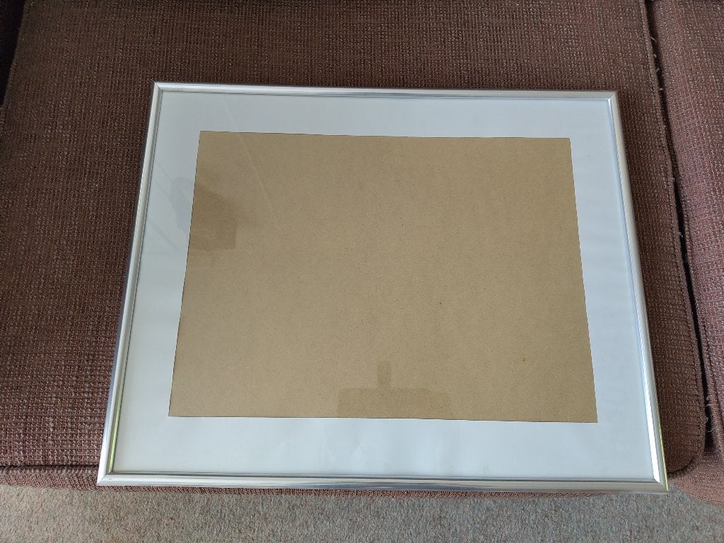 passe partout met zilverkleurige rand, Ophalen, Minder dan 50 cm, Overige typen, Zo goed als nieuw