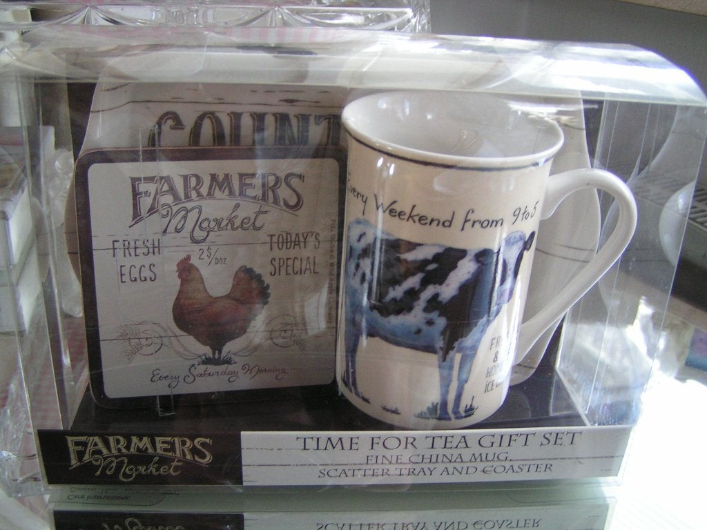 Splinternieuw 3 Delig Setje van Farmers Market, Nieuw, Ophalen of Verzenden, Overige stijlen, Kop(pen) en/of Schotel(s)