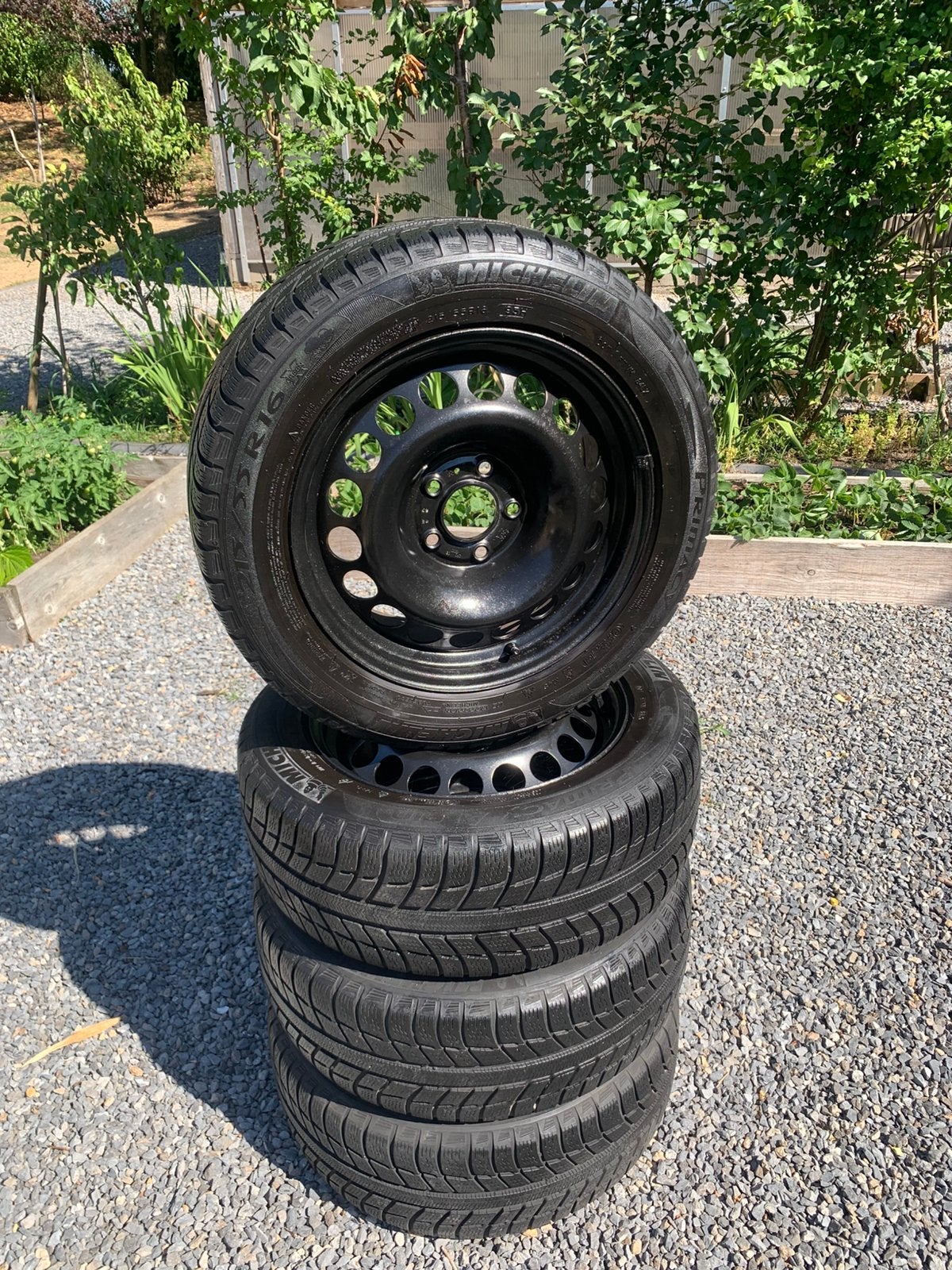 🔥Michelin Banden +-6mm + 4x Originele Audi Stalen Velgen✅, Auto diversen, Ophalen