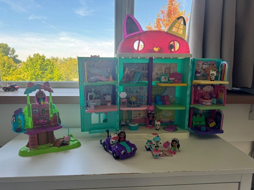 Gabby’s Dollhouse Purrfect poppenhuis - zeer compleet, Ophalen of Verzenden, Zo goed als nieuw, Poppenhuis