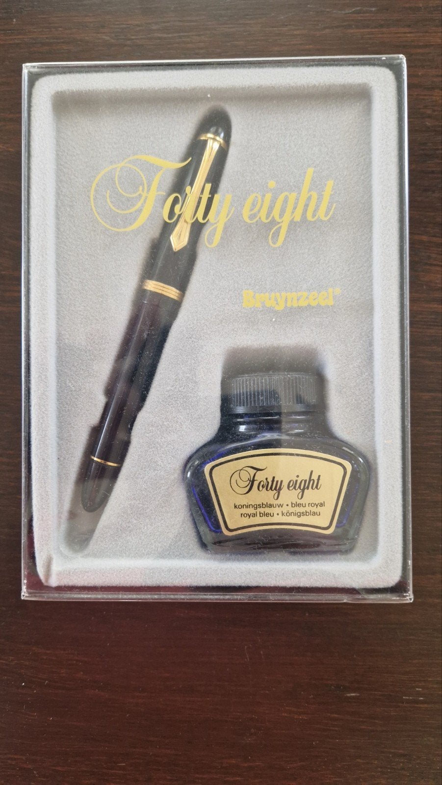 Prachtige Vintage Bruynzeel "Forty Eight" Vulpenset in Origi, Ophalen of Verzenden, Vulpen, Overige merken