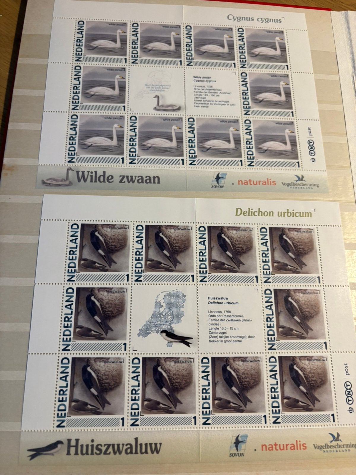 Postzegels vellen dieren Nederland 6 x, Postzegels en Munten, Ophalen of Verzenden