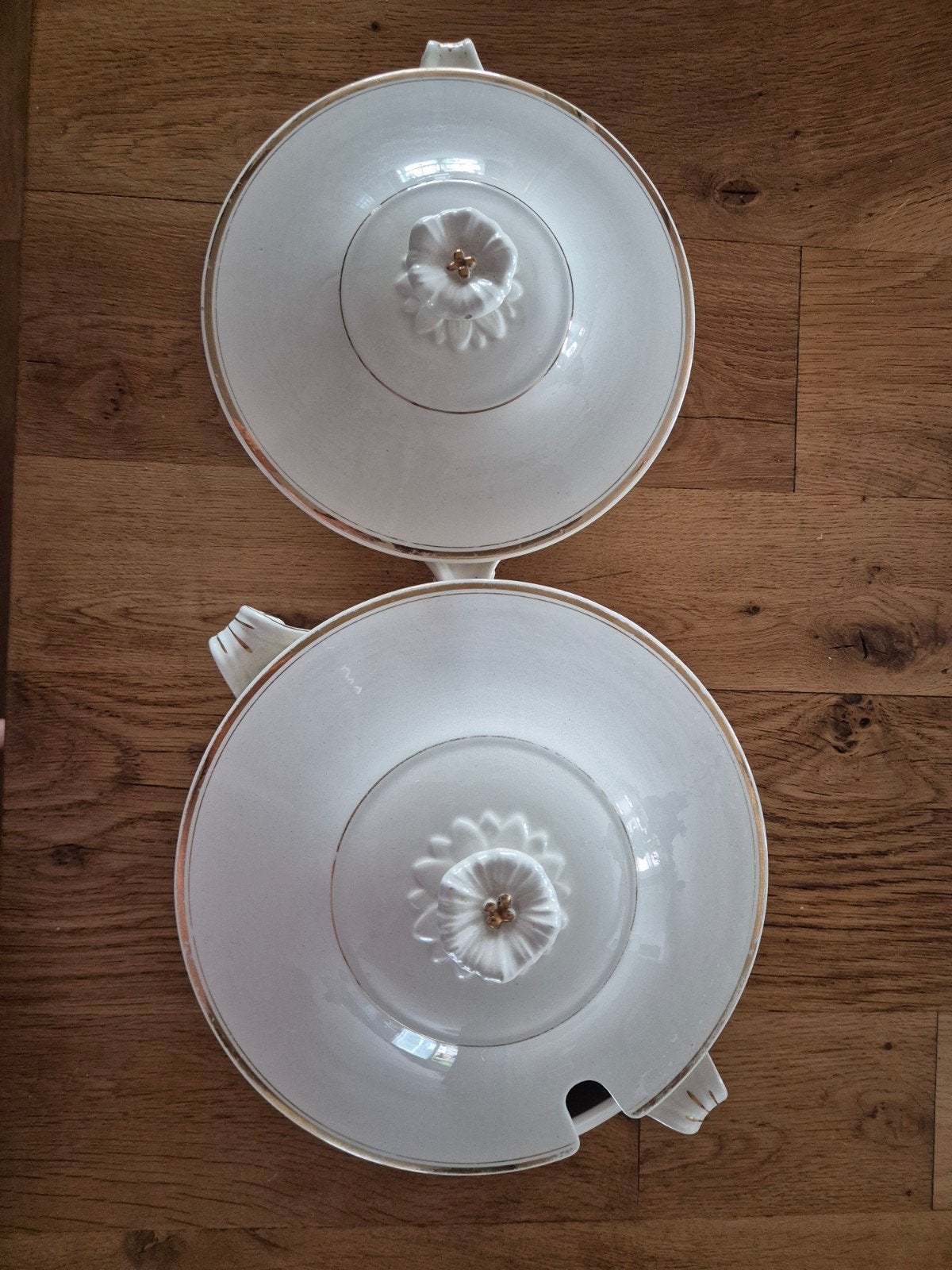 Villeroy en Boch soepterrine en dekschaal 1920-1935, Antiek en Kunst, Ophalen of Verzenden