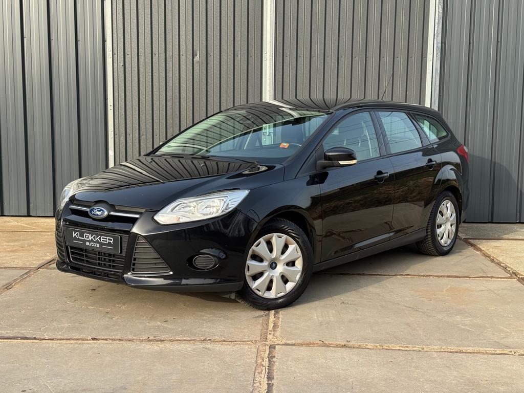 Ford Focus Wagon 1.6 TI-VCT Trend Airco|APK 03-2027|Trekhaak, Auto's, Stof, Zwart, 4 cilinders, 1207 kg