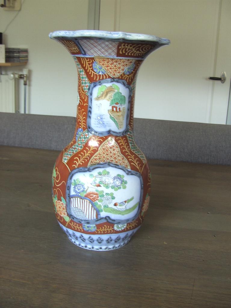 Chinese vaas P Regout Maastricht, Antiek en Kunst, Ophalen of Verzenden