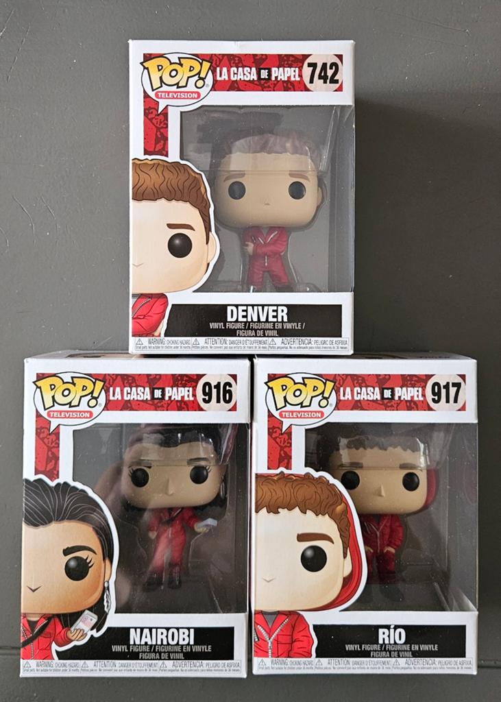 Funko Pop La Casa de Papel/ American Gods/ The Witcher, Ophalen of Verzenden