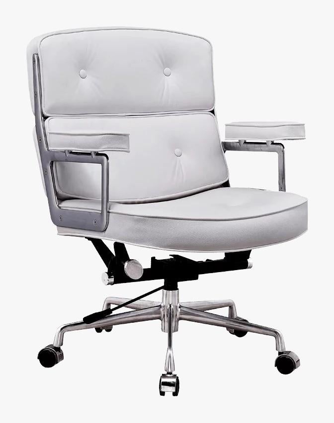 ES104 Lobby Chair Wit Leer - Comfort en Stijl NIEUW, Ophalen of Verzenden, Nieuw, Wit, Bureaustoel