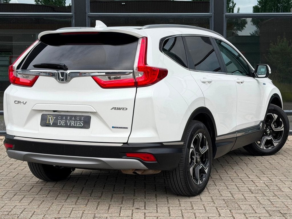 Honda CR-V 2.0 Hybrid AWD Executive Panoramadak ACC HUD Lede, Auto's, Honda, Automaat, Gebruikt, Zwart, 4 cilinders