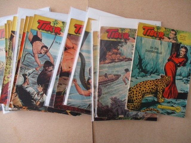 w0506 tibor 64x, Meerdere stripboeken, Ophalen, Gelezen