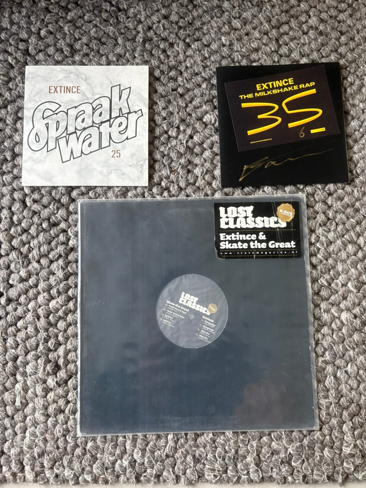 Extince - 2 singles vinyl, Cd's en Dvd's, Vinyl | Hiphop en Rap, Ophalen of Verzenden, Zo goed als nieuw, Overige formaten