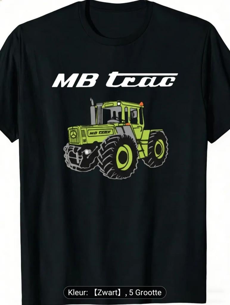 MB trac tractor T-shirt zwart, Ophalen of Verzenden, Nieuw, Maat 56/58 (XL), Zwart