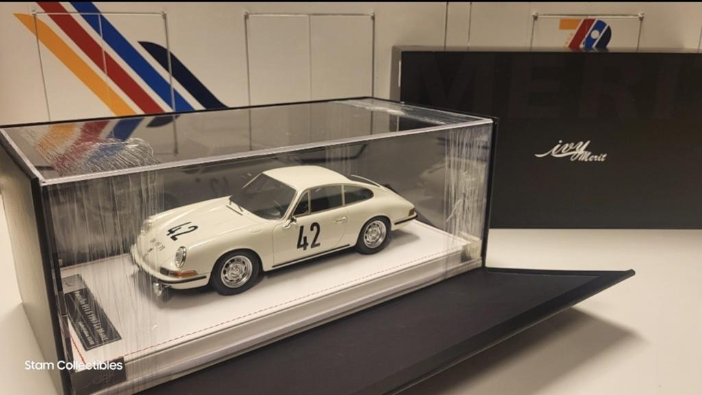 IVY Merit Porsche 911s Le Mans #42 White 53of88 pcs. - 1967, Overige merken, Auto, Ophalen of Verzenden, Zo goed als nieuw