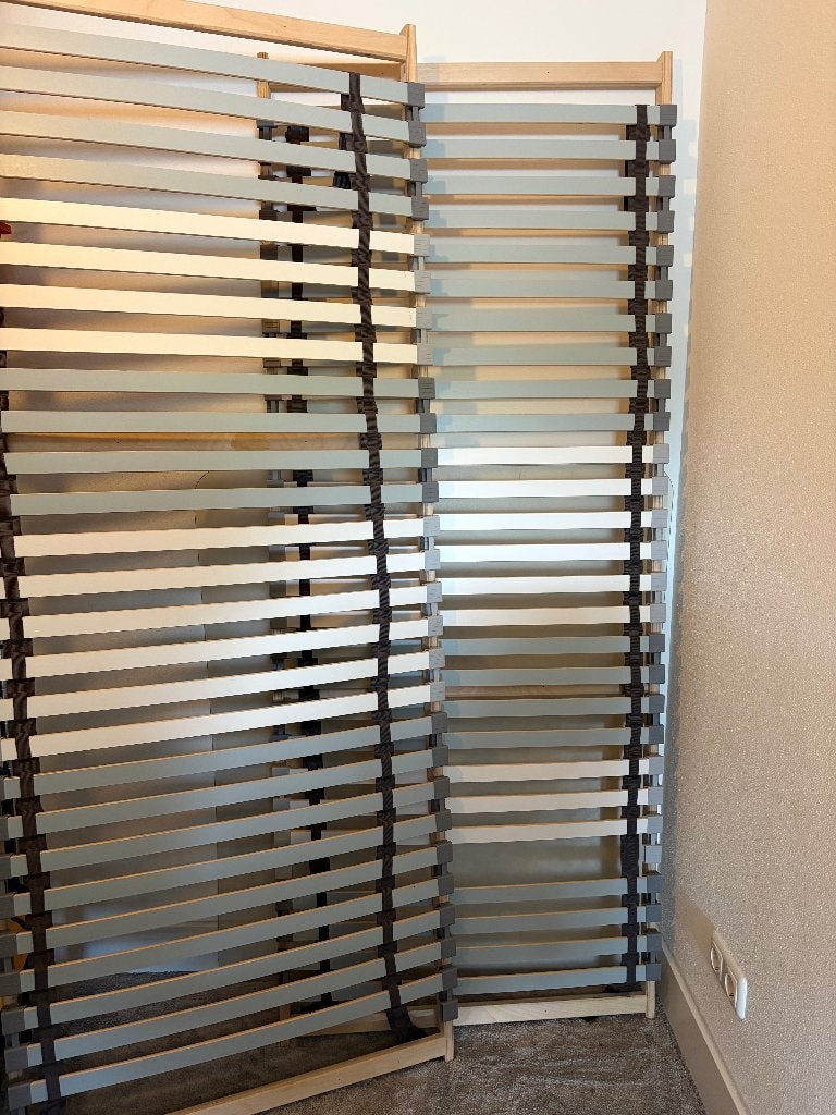 Lattenbodem, Ophalen, Eenpersoons, Zo goed als nieuw, 80 cm