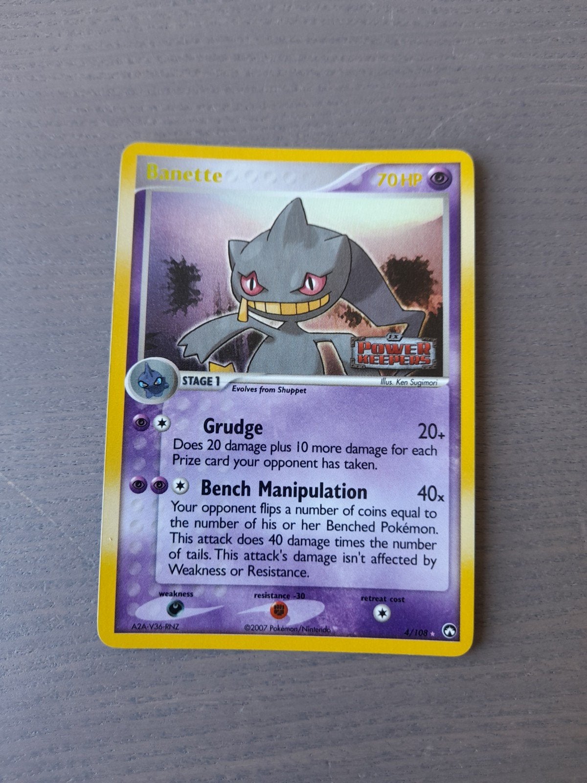 Power keepers 4/108 banette reverse, Ophalen of Verzenden, Zo goed als nieuw, Losse kaart, Foil