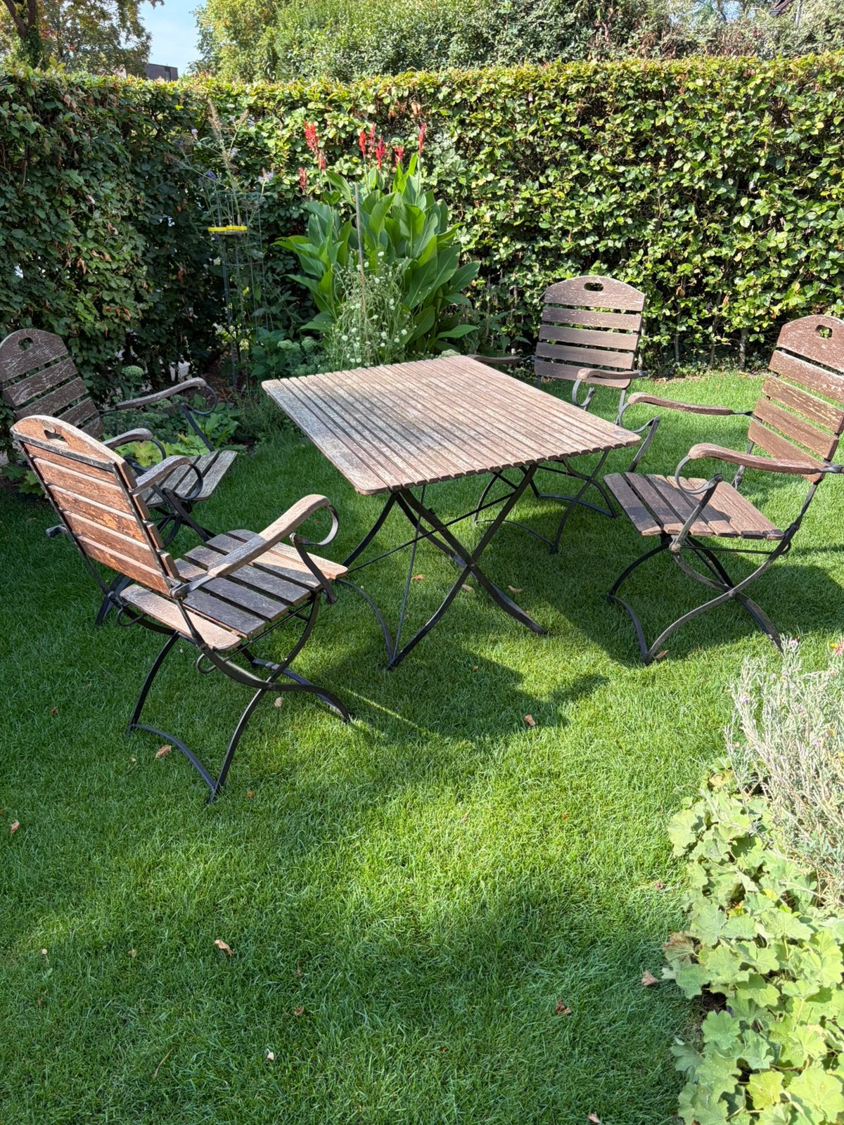 Inklapbare bistro tuinset, Ophalen, Zo goed als nieuw