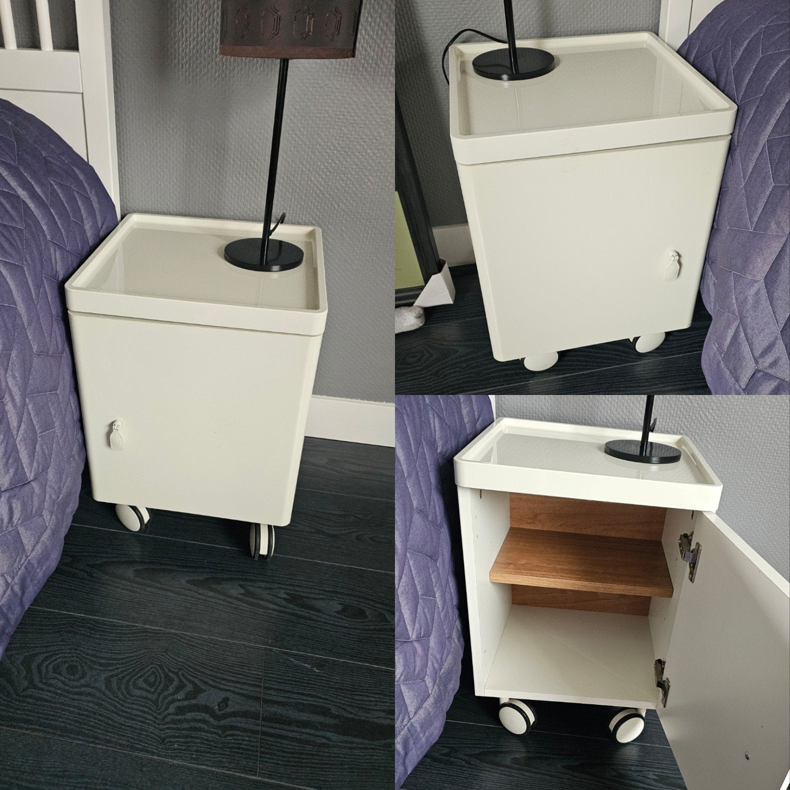 Retro Nachtkastjes - Jaren '60/'70 Stijl, Ophalen, Overige materialen, Gebruikt, Minder dan 45 cm