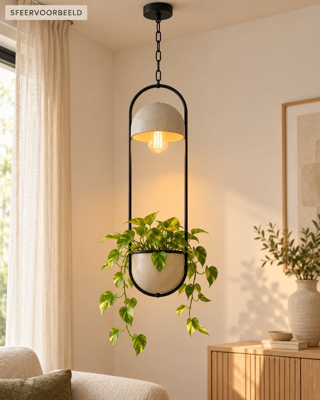 QAZQA Fauna A betonnen hanglamp – nieuw in doos, Ophalen of Verzenden, Nieuw