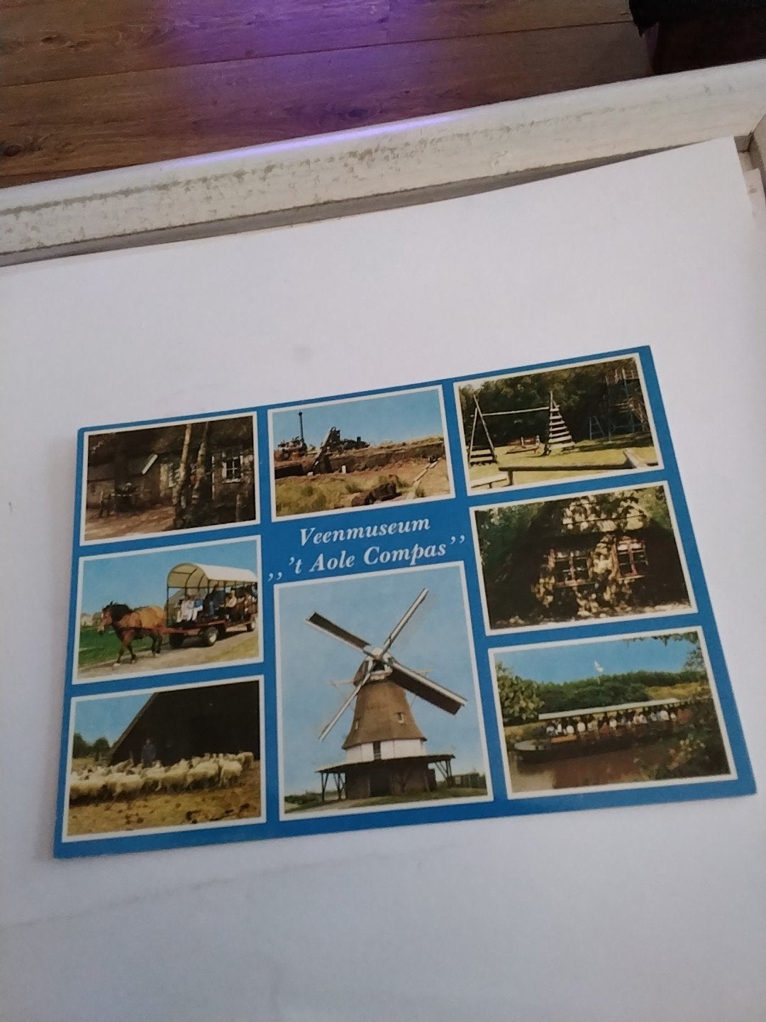 Ansichtkaart Veenmuseum 't Aole Compas, Ophalen of Verzenden, 1960 tot 1980, Ongelopen, Drenthe