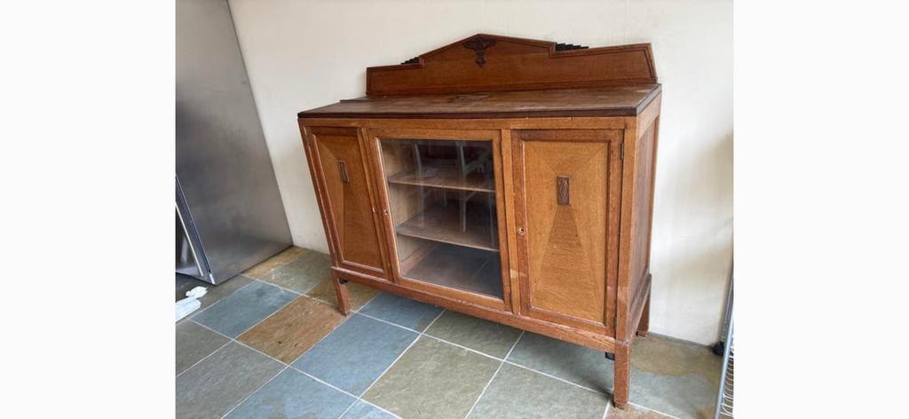 Gratis vintage kast, Ophalen