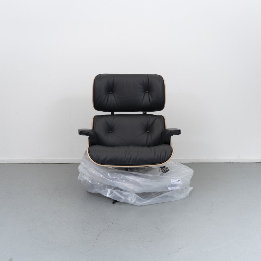 2x Vitra Eames Lounge Chair & Ottoman Palisander - Chroom, Niet ingevuld, Niet ingevuld, Nieuw, 75 tot 100 cm