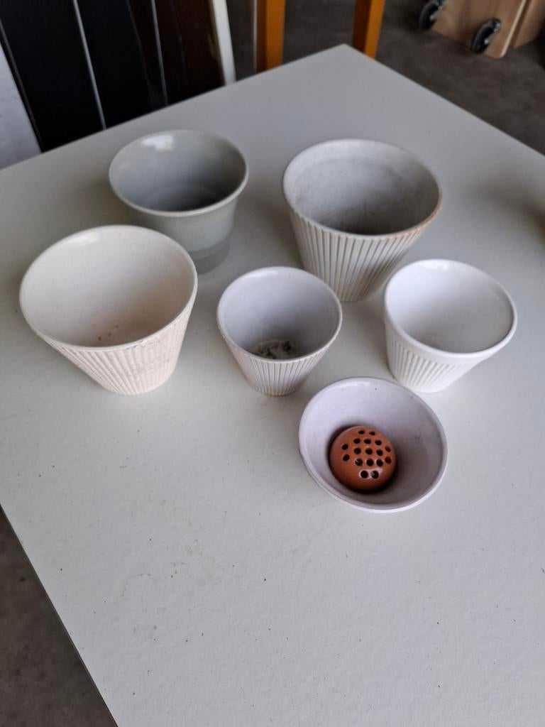 Vintage bloempot Adco retro pot, Tuin en Terras, Bloempotten, Ophalen, Gebruikt, -, -