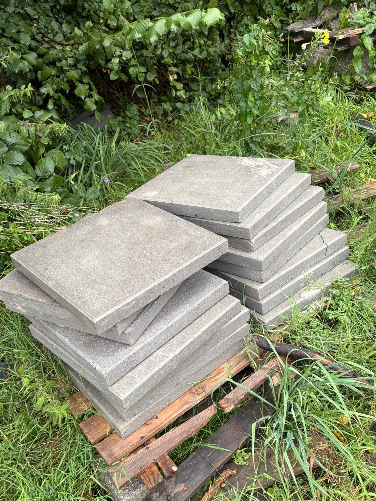 50x50x5 tegel grijs 3m2, Ophalen of Verzenden, Zo goed als nieuw, Beton, Terrastegels