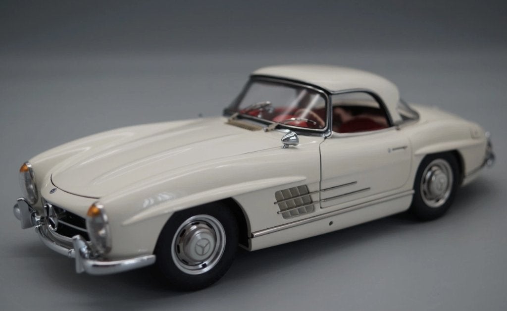 1:18 CMC Mercedes-Benz 300 SL W198 Roadster Hardtop - Wit, Overige merken, Auto, ., Nieuw