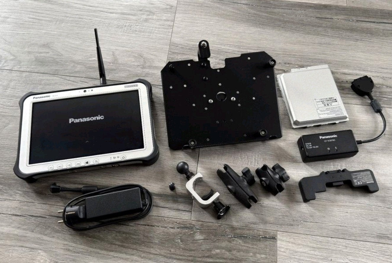 Panasonic tablet met Trimble Access + radiomodule, Ophalen of Verzenden, Gebruikt, Overige meters