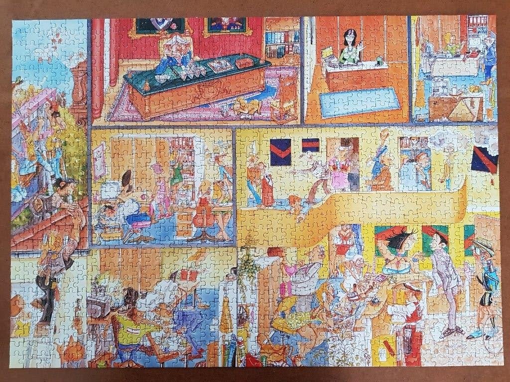 Crazy office.              Puzzel.        1000 Stukjes., Ophalen of Verzenden, 500 t/m 1500 stukjes, Nieuw, Legpuzzel