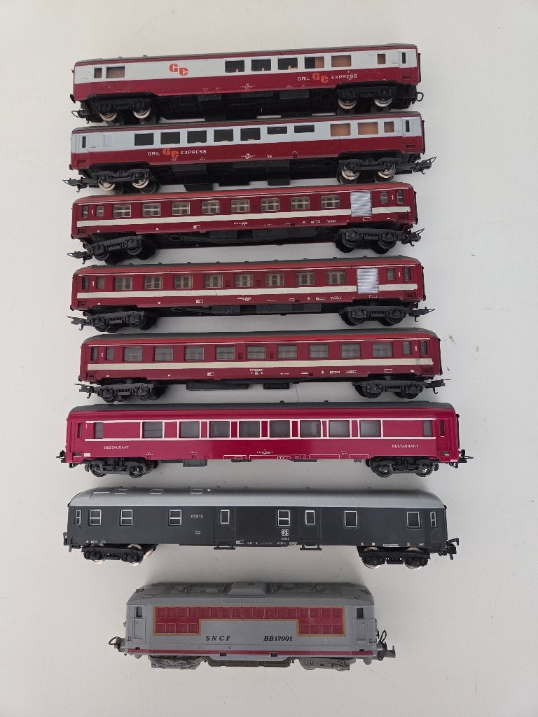 Modeltreinset HO Le Capitole SNCF LIMA, Hobby en Vrije tijd, Gelijkstroom, Ophalen of Verzenden, Analoog, Lima